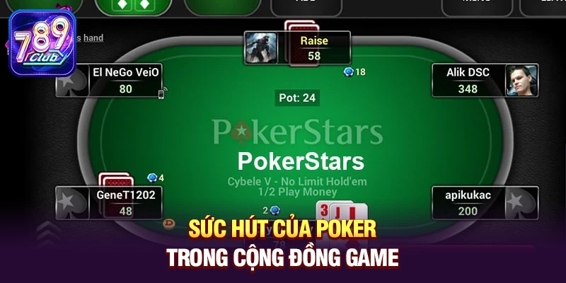 suc hut cua poker trong cong dong game Sức hút của Poker trong cộng đồng game